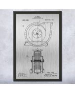Nikola Tesla Fluid Propulsion Patent Framed Print