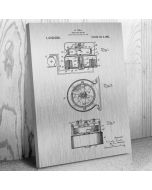 Nikola Tesla Frequency Meter Patent Canvas Print