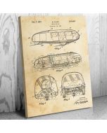 Dymaxion Car Buckminster Fuller Patent Canvas Print