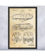 Dymaxion Car Buckminster Fuller Patent Framed Print