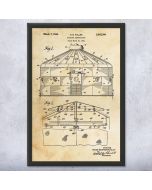 Dymaxion House Patent Framed Print