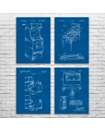 Arcade Patent Posters Set of 4