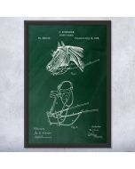 Horse Blinders Patent Framed Print
