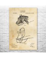 Horse Blinders Patent Print Poster
