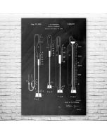 Mercurial Barometer Patent Print Poster