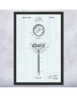 Meat Thermometer Patent Framed Print