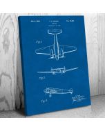 Lockheed Electra 10E Airplane Patent Canvas Print