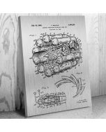 Jet Engine Patent Canvas Print