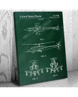 Attack Helicopter Patent Canvas Print