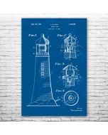 Lighthouse Patent Print Poster