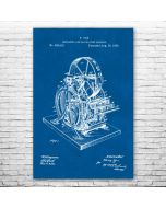 Calculating Machine Patent Print Poster