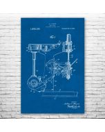 Drill Press Patent Print Poster