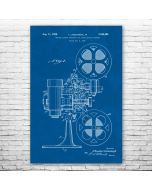 Film Projector Patent Print Poster