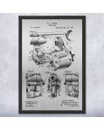Revolver Cylinder Chamber Patent Framed Print