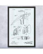 Pickaxe Patent Framed Print