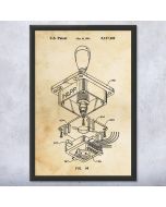 Arcade Game Joystick Patent Framed Print