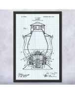 Oil Lamp Patent Framed Print