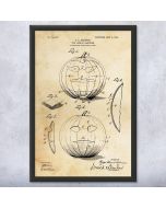 Halloween Jack-o-Lantern Patent Framed Print