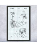 Pallet Jack Patent Framed Print