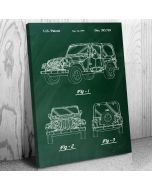 Offroad Truck Patent Canvas Print