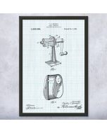 Pencil Sharpener Patent Framed Print