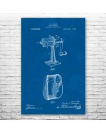 Pencil Sharpener Patent Print Poster