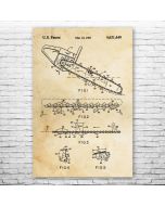 Chain Saw Patent Print Poster