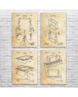Acrobatic Patent Posters Set of 4
