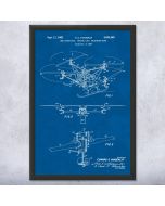 Quadcopter Drone Patent Framed Print