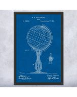 Globe Patent Framed Print