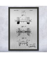 Dumb Bell Weight Patent Framed Print