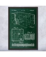 Racquetball Court Patent Framed Print