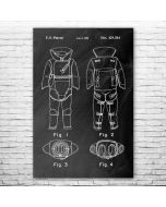 EOD Bomb Suit Patent Print Poster