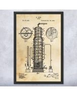 Distillery Still Patent Framed Print