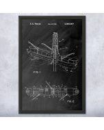 Offshore Drilling Rig Patent Framed Print
