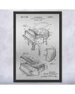 Grand Piano Patent Framed Print