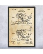 Piano Action Patent Framed Print
