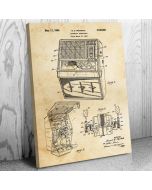 Automatic Juke Box Patent Canvas Print
