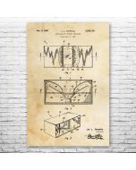 High Fidelity Speaker Patent Print Poster
