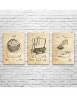 Gold Mining Posters Set of 3