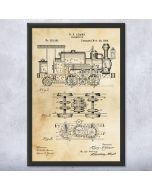 Locomotive Patent Framed Print