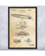 Surf Board Patent Framed Print