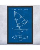 Wind Surfing Board Patent Framed Print