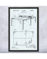 Table Tennis Patent Framed Print