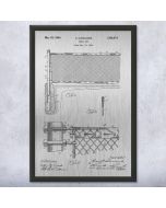 Tennis Net Patent Framed Print