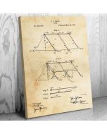 Camping Tent Patent Canvas Print