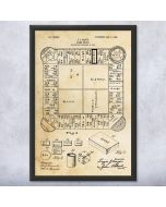 Landlords Game Patent Framed Print