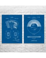 Poker Patent Prints Set of 2