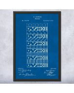 Dominoes Patent Framed Print