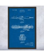 Curling Iron Patent Framed Print